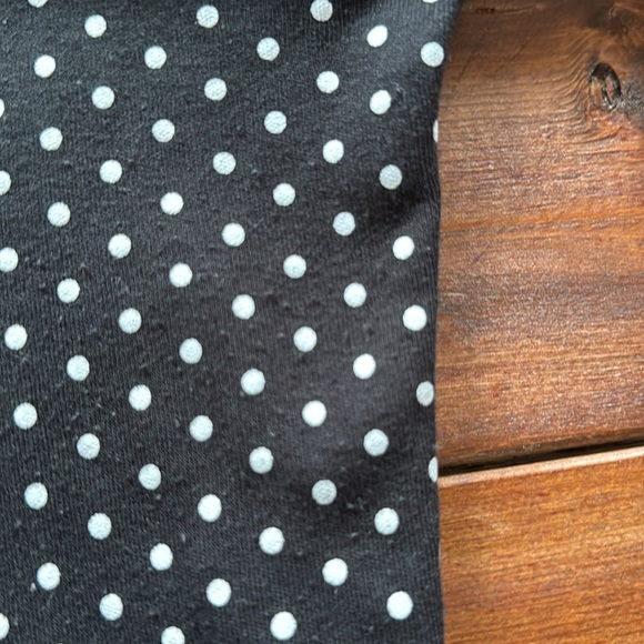 Quacker Factory women's black white polka dot rhinestone cardigan size L - Picture 5 of 7